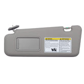Front Left Driver Side Sun Visor with Light Compatible with Toyota Highlander 2008-2013 74320-48500-B0 (Gray)